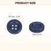 sourcing map Buttons, 11 mm, 4-Hole, Resin, Round, Dark Blue, 10-Pack view 2