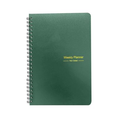52-Week Planner 2025, Daily Full-Page Planner, January–December, Green
