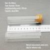 Laboratory Glassware, 12-Piece Set: 30 × 100 mm Thickened Flat-Bottom Glass Test Tubes with Corks view 3