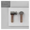BTYKUYOO Retro Coffee Gray Chinese Walnut Wooden Door Handle Lock view 2