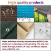 Shade Sail 150 x 190 cm, HDPE Sun Shade with Eyelets, No Drilling, 90% Shade Rate, Includes Ropes & Zip Ties, Light Gray view 2