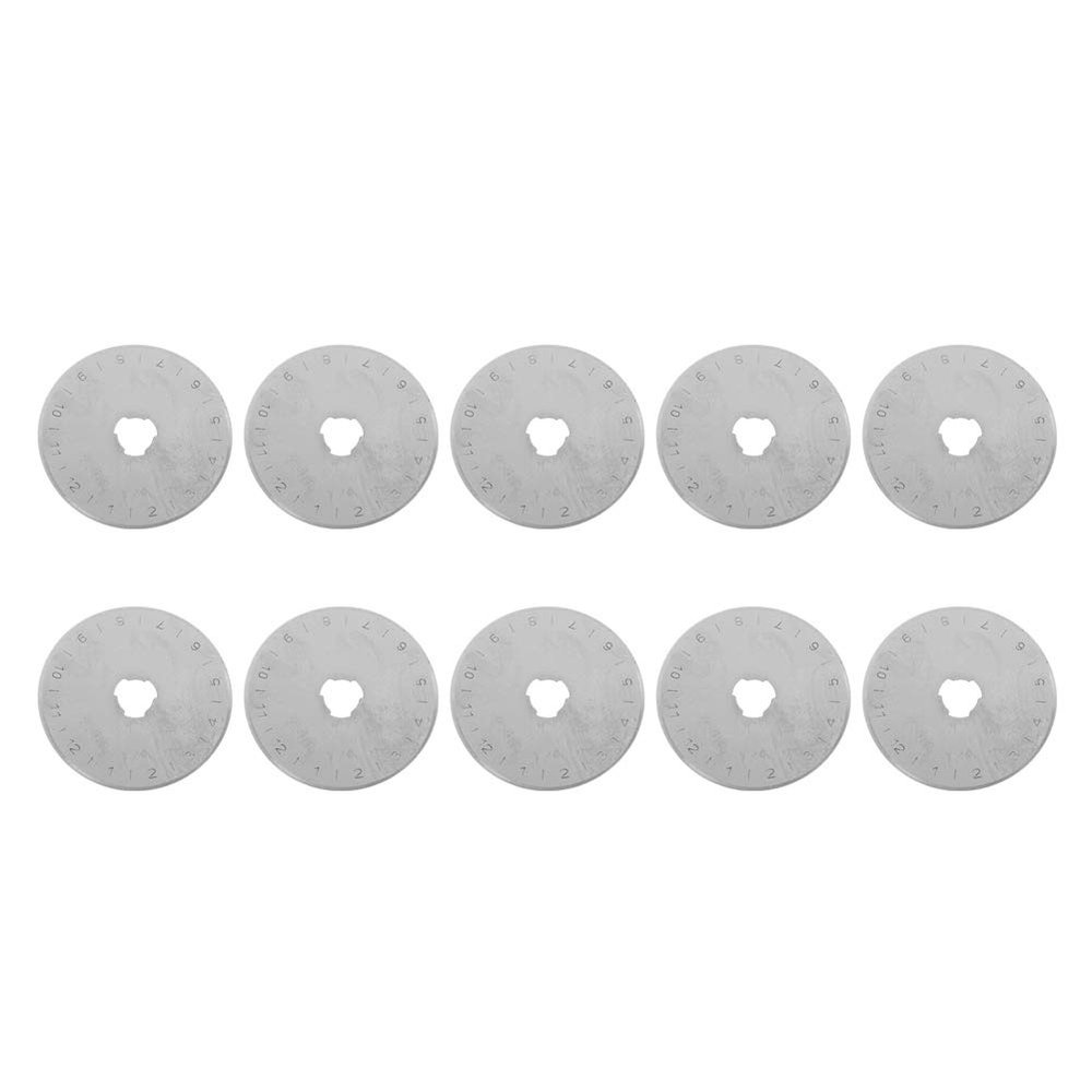 Greensen 45 mm Rotary Cutter Replacement Blades, 10 Alloy Steel Blades