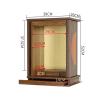 Wall-Mounted Buddhist Altar Display Stand for Guanyin and Caishen view 2