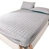 Waterproof Mattress Protector, Washed Cotton, Adjustable Fitted-Sheet Style, Quilted, Solid Color view 1