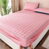 Waterproof Mattress Protector, Washed Cotton, Adjustable Fitted-Sheet Style, Quilted, Solid Color view 3