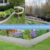 Aufun Metal Lawn Edging 20 m, Wavy Galvanized, 18 cm High, Silver view 4