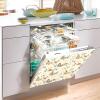Refrigerator Magnet Cover, Cute Butterfly, Beige, 58.4 x 66 cm view 4