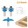 3-Piece 12.7 mm Shank Round-Style Carbide Router Bit Set view 3