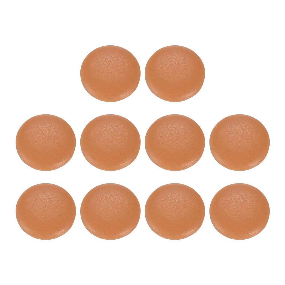 QUARKZMAN 10 Pack PU Leather Round Buttons, 18mm Diameter