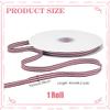 AHANDMAKER 45m Red and White Striped Wire Ribbon view 2