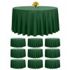 FXKS 10-Pack Round Tablecloths, 308 cm, Hunter Green view 1