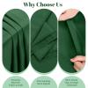 FXKS 10-Pack Round Tablecloths, 308 cm, Hunter Green view 3