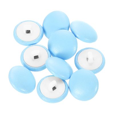 QUARKZMAN 10 Pack PU Leather Round Buttons 15mm
