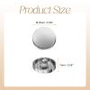 QUARKZMAN 5-Pack 15mm Metal Flat Buttons Set view 2