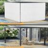Shade Sail 95 x 110 cm, 95% UV Protection, Breathable Outdoor Sun Shade with Rope and Cable Ties, Custom Sizes, White view 3