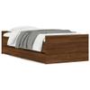 WSJHUHK Bed Frame with Drawers, Brown Oak, 90 x 190 cm view 2