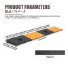 HBOOMOEM Solid Rubber Curb Ramp, Heavy-Duty Driveway Ramp for Garages, Trucks, Wheelchairs and Vehicles, 100 × 25 × 8 cm (39.4 × 9.8 × 3.1 in) view 2