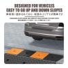 HBOOMOEM Solid Rubber Curb Ramp, Heavy-Duty Driveway Ramp for Garages, Trucks, Wheelchairs and Vehicles, 100 × 25 × 8 cm (39.4 × 9.8 × 3.1 in) view 4