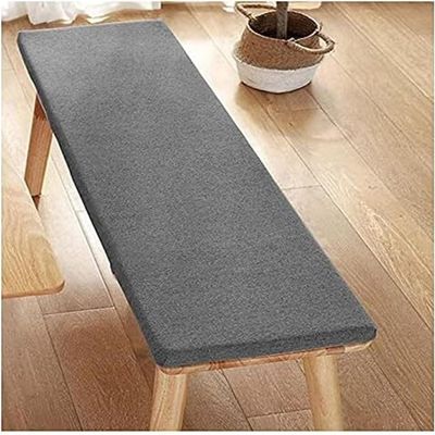 ZUOZHE 5cm Waterproof Outdoor Bench Cushion, Dark Gray, 200 x 30 x 5cm