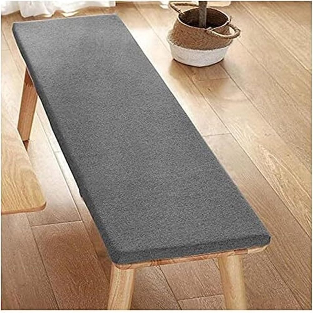 ZUOZHE 5cm Waterproof Outdoor Bench Cushion, Dark Gray, 200 x 30 x 5cm