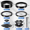 1 1/8-Inch Bicycle Spacer Set with Headset Cap, Aluminum, 11-Piece view 2