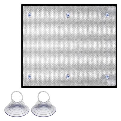 Heat-Insulating Aluminum Reflective Window Film, Self-Adhesive Privacy Film with Suction Cups for Home Office, 30x30cm, 100x100cm, 160x200cm (35x190cm)