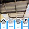 Heat-Insulating Aluminum Reflective Window Film, Self-Adhesive Privacy Film with Suction Cups for Home Office, 30x30cm, 100x100cm, 160x200cm (35x190cm) view 2