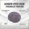 Majatou Colorful 6/7/8-Speed Carbon Steel Bicycle Chain, 116 Links view 3