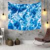 Homxi Kids' Room Tapestry Wall Decor, 300 W x 256 H cm, Ocean, White and Blue view 3