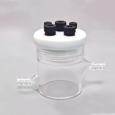 Customizable Sealed Electrolyte Circulating Electrolytic Cell for 3-Electrode Experiments, 150 mL, 1 pc