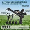 Majatou Irrigation Sprinkler, 1.5-Inch to 1-Inch DN25 Female Thread, Adjustable 360° Rotating Rocker-Arm Sprinkler view 2