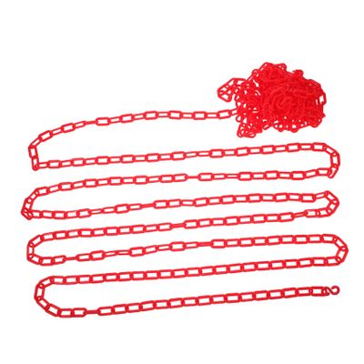 Red Plastic Safety Barrier Chain, 10 m, for Barriers