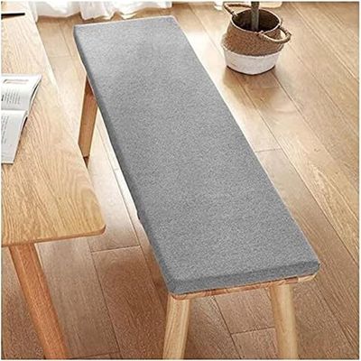 ZUOZHE 2 in. Waterproof Outdoor Bench Cushion, Light Gray, 70 x 50 x 2 in.