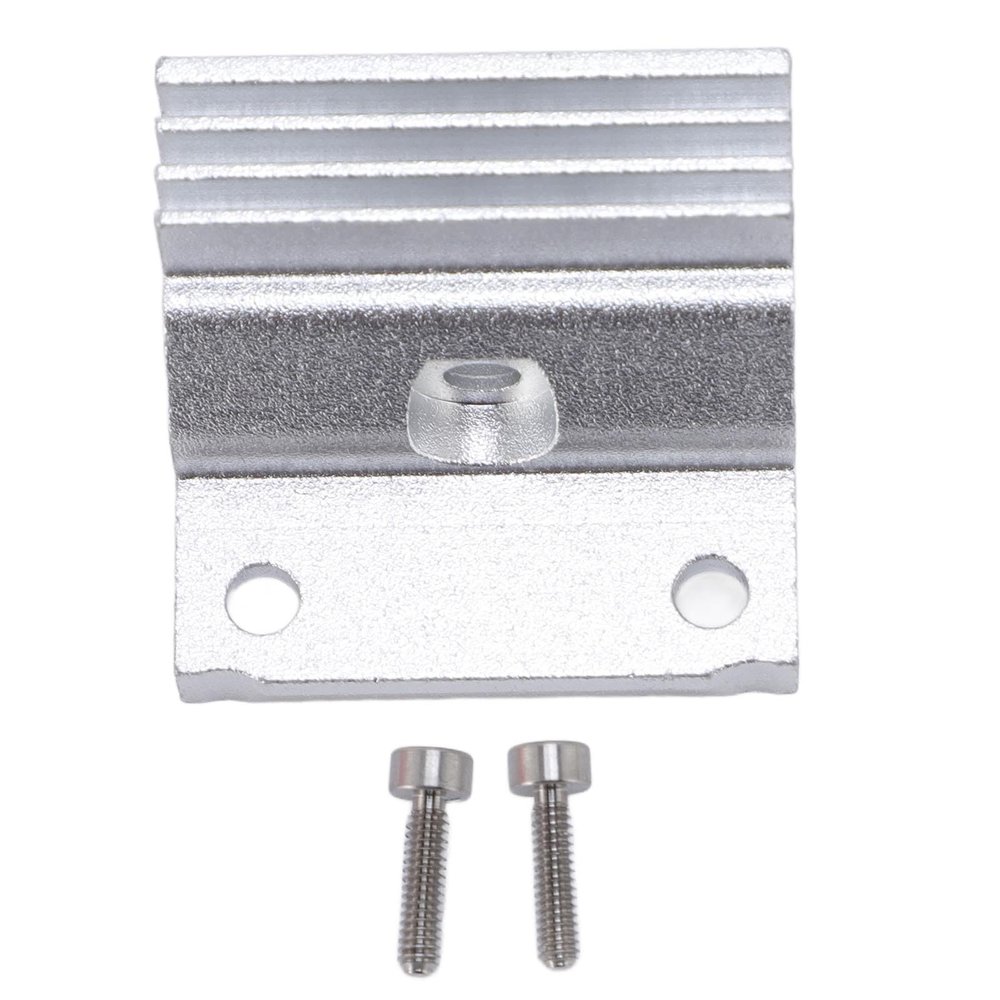 Aluminum Hotend Heatsink for K1 and K1 Maximum 3D Printers, Silver, 28 x 24 x 20 mm