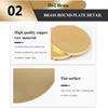 H62 Brass Round Plates, 4 Pieces, 0.5 mm Thick, 35–60 mm Diameters (50 mm) view 3