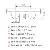 HTD5M Timing Belt 1125/1130/1135/1140/1145/1150/1160/1175, Curvilinear Teeth, Belt Width 15/20/25/30 mm, 5 mm Pitch (HTD5M1135-227 Teeth, 1 pc, 20 mm) view 2