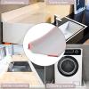 HOHOVYVY Silicone Shower Sealing Strip, Self-Adhesive Water Barrier, 4.5 cm W x 1.5 cm H, White, 3 m view 4