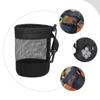 TOYANDONA 4-Piece Tennis and Golf Ball Bags, Mesh Drawstring Storage Pouches with Adjustable Waist Strap view 3
