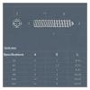 M6 x 25 mm Zinc-Plated Hex Socket Head Double-Ended Furniture Screws, 10 pcs view 2