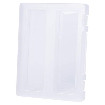 Gadpiparty A4 Portable Document Box, Transparent PP Paper Organizer with Snap Closure for Photos and Documents