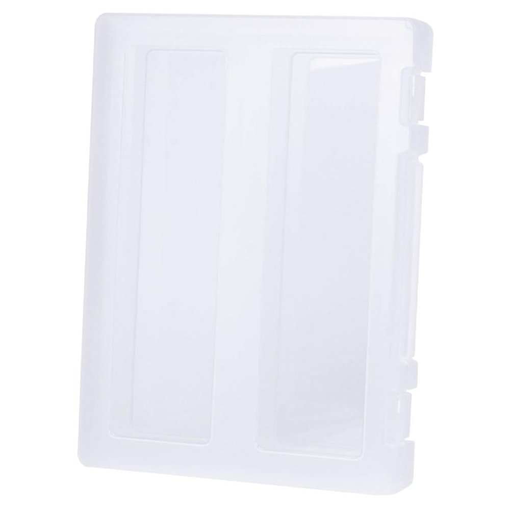 Gadpiparty A4 Portable Document Box, Transparent PP Paper Organizer with Snap Closure for Photos and Documents
