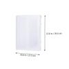 Gadpiparty A4 Portable Document Box, Transparent PP Paper Organizer with Snap Closure for Photos and Documents view 2
