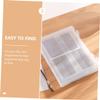Gadpiparty A4 Portable Document Box, Transparent PP Paper Organizer with Snap Closure for Photos and Documents view 3