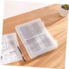 Gadpiparty A4 Portable Document Box, Transparent PP Paper Organizer with Snap Closure for Photos and Documents view 4