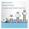 20-Piece M12 x 16/20/25/30 mm Phillips Flat-Head Machine Screw, Nut and Flat Washer Set, 201 Stainless Steel (M12 x 25, 20 pcs) view 3