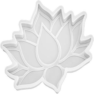 White Lotus Flower Coaster Mold