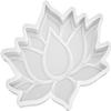 White Lotus Flower Coaster Mold view 1