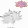 White Lotus Flower Coaster Mold view 2