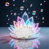 White Lotus Flower Coaster Mold view 3