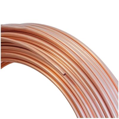 Soft Copper Tube Coil, T2, 99.9% Pure, for Air Conditioning and Drinking Water Systems, Multiple Sizes (1 Meter, 8 x 1.5 mm)